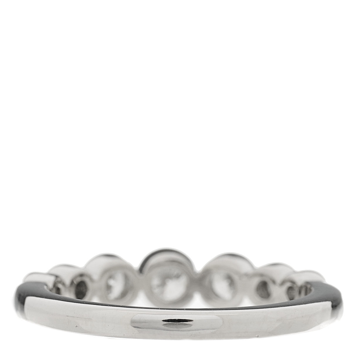 Platinum Diamond Jazz Graduated Band Ring 49 5