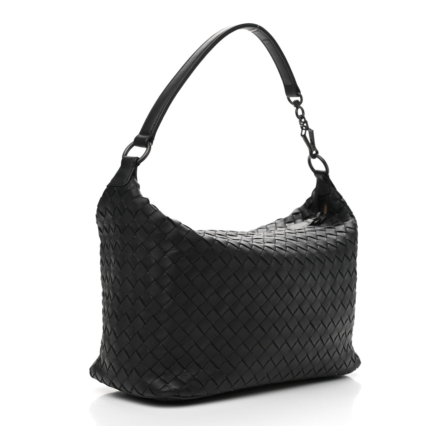 Nappa Intrecciato Small Shoulder Bag Black