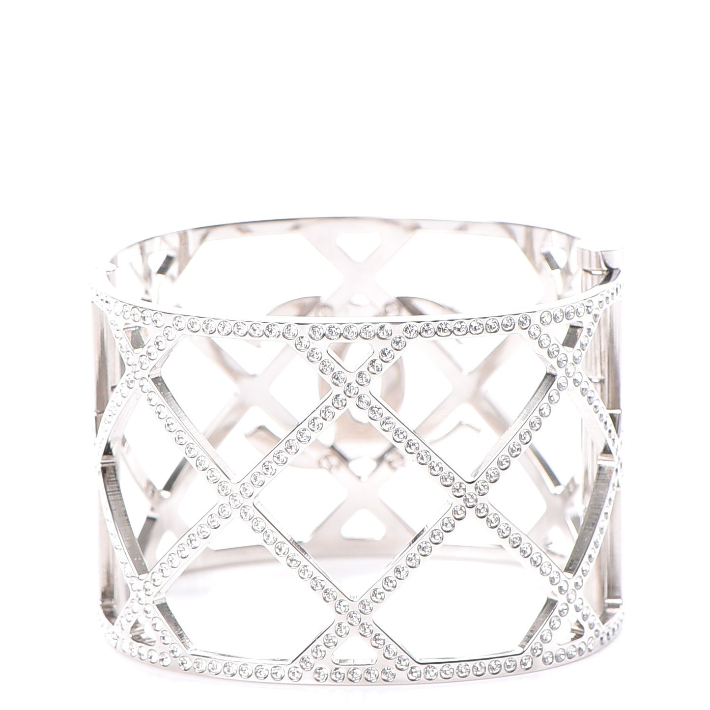 Crystal CC Cuff Silver