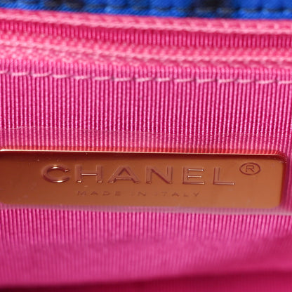 Chanel Fabric Printed Medium Chanel 19 Flap Black Multicolor 6 of 10