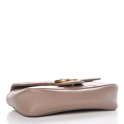 Gucci Calfskin Matelasse Super Mini GG Marmont Shoulder Bag Porcelain Rose 4 of 8