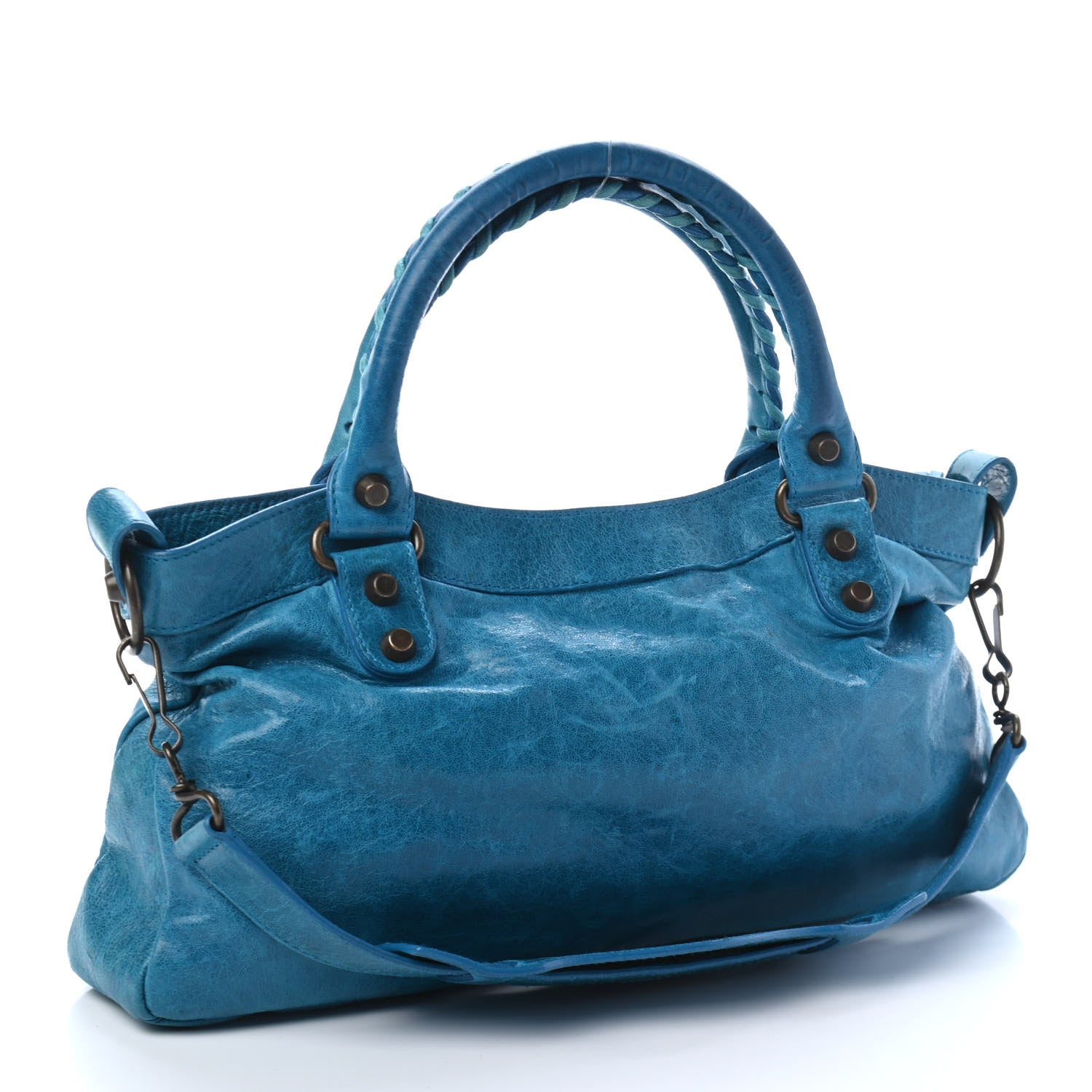 Balenciaga Chevre Classic Hardware First Turquoise 2 of 5