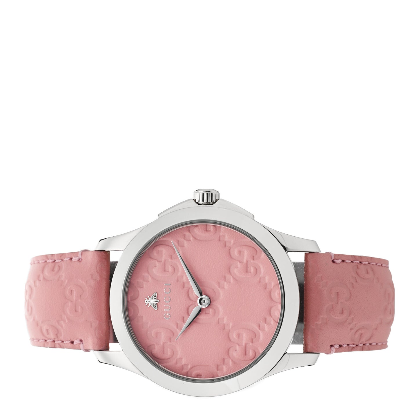 Stainless Steel Calfskin 38mm G-Timeless Quartz Watch Pink