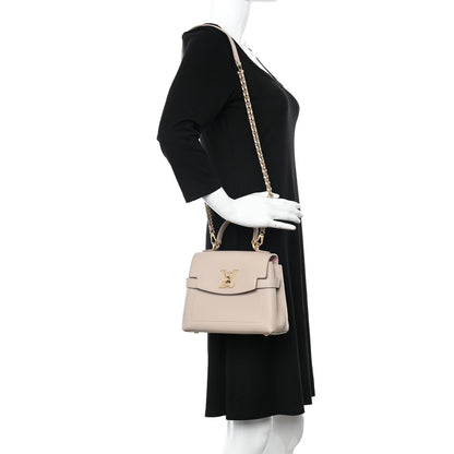 Louis Vuitton Soft Calfskin Mini Lockme Ever Greige 2 of 10