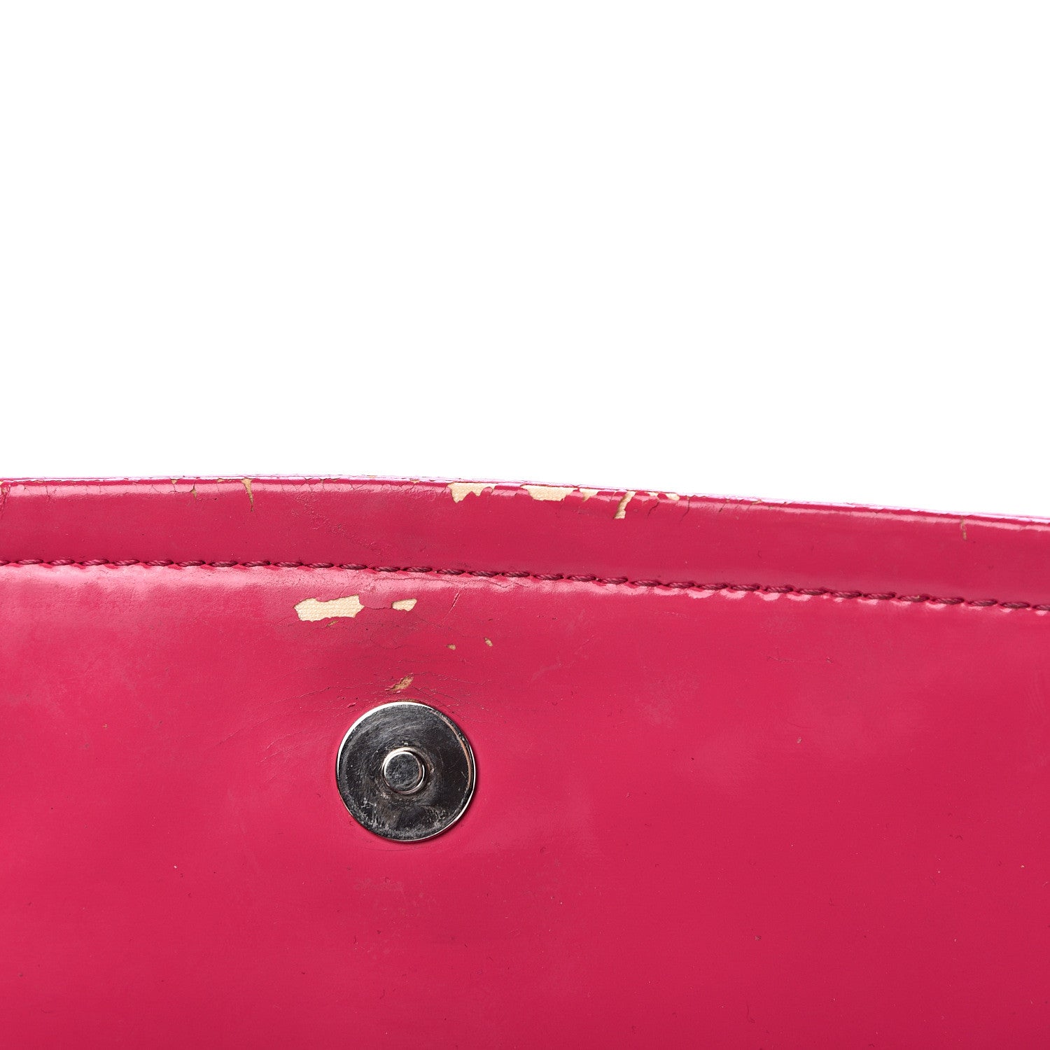 Chanel Glazed Calfskin Small Lipstick Flap Bag Fuchsia 8 of 20
