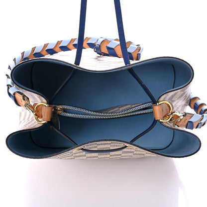 Louis Vuitton Damier Azur Braided Neonoe MM Blue 5 of 12