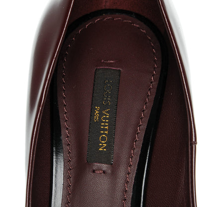 Louis Vuitton Glazed Calfskin Eyeline Pumps 36 Bordeaux 7 of 7