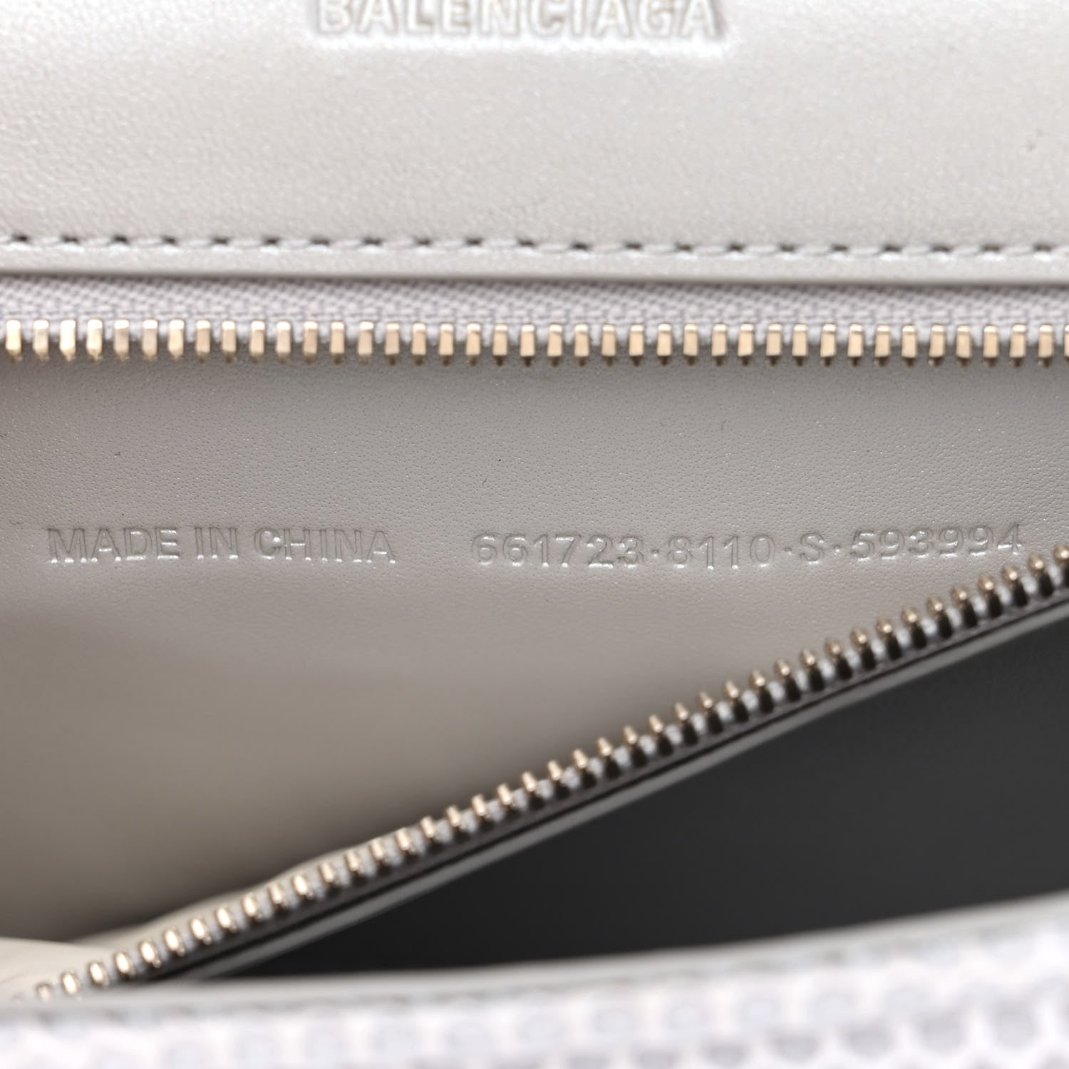 Balenciaga Faux Calfskin Fabric Small Sneakerhead Top Handle Bag Silver 7 of 13