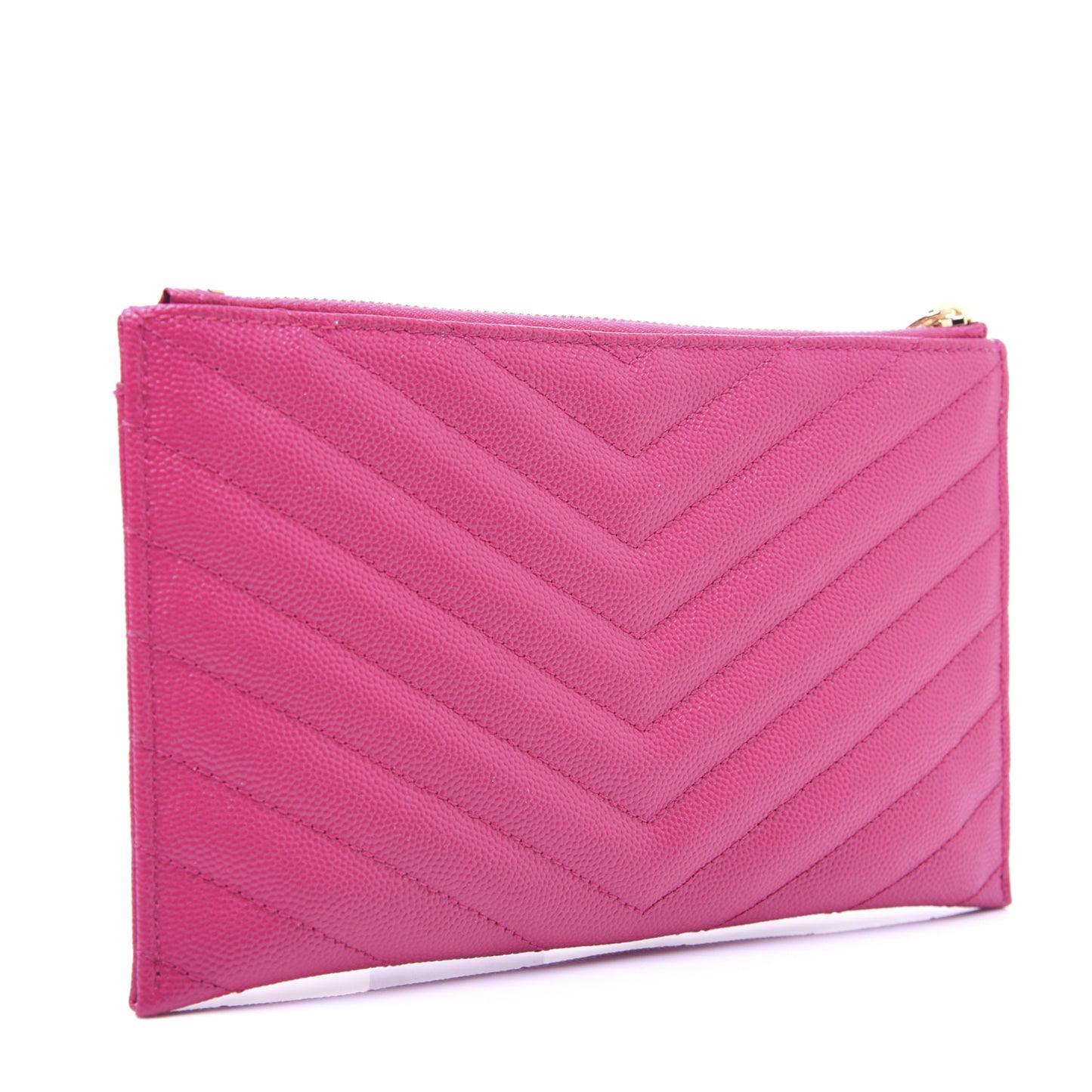 Grain De Poudre Chevron Monogram Bill Pouch Bright Pink