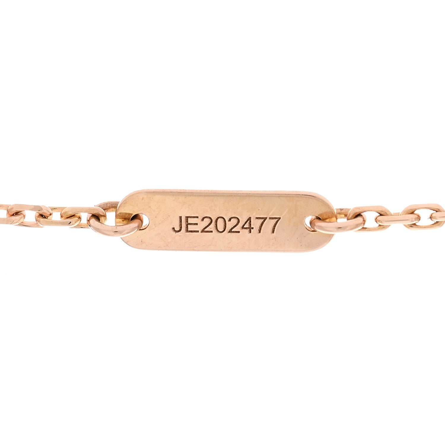 Van Cleef & Arpels 18K Rose Gold Diamond Grey Mother of Pearl Vintage Alhambra Pendant Necklace 4 of 6