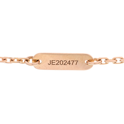 Van Cleef & Arpels 18K Rose Gold Diamond Grey Mother of Pearl Vintage Alhambra Pendant Necklace 4 of 6
