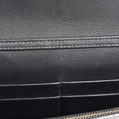 Christian Dior Metallic Grained Calfskin Diorama Wallet on Chain Pouch Gunmetal Grey 6 of 10