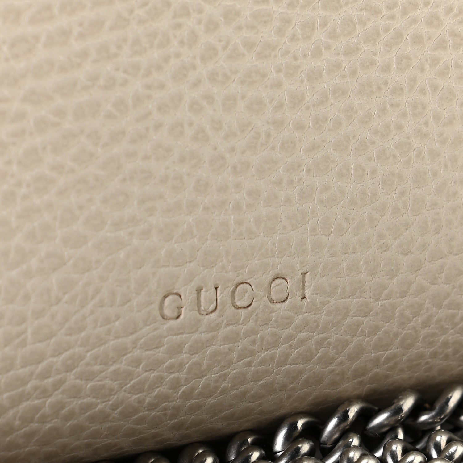 Gucci Dollar Calfskin Mini Dionysus Chain Wallet Mystic White 8 of 9