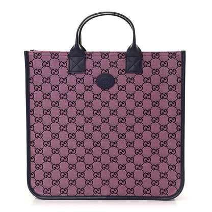 Gucci Monogram Multicolor Small Retro Interlocking G Childrens Tote Pink Blue 1 of 10