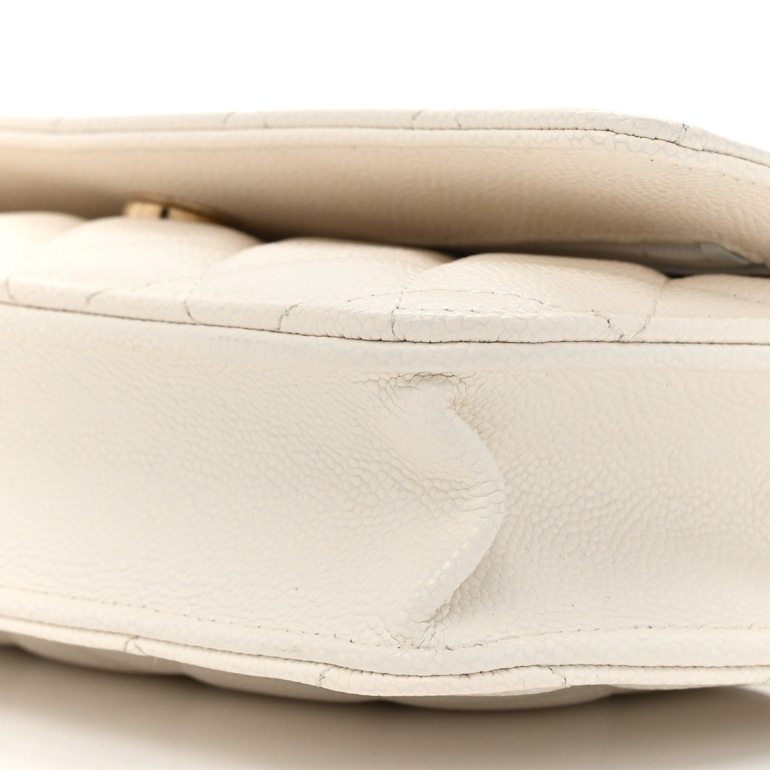 Chanel Caviar Quilted Wallet On Chain WOC White 10 of 12