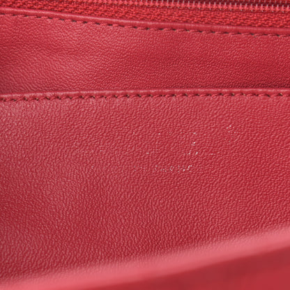 Chanel Washed Caviar Quilted Maxi Single Flap Fuchsia 8 of 10