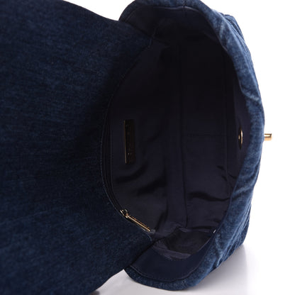 Chanel Denim Quilted Medium Chanel 19 Flap Blue 5 of 10