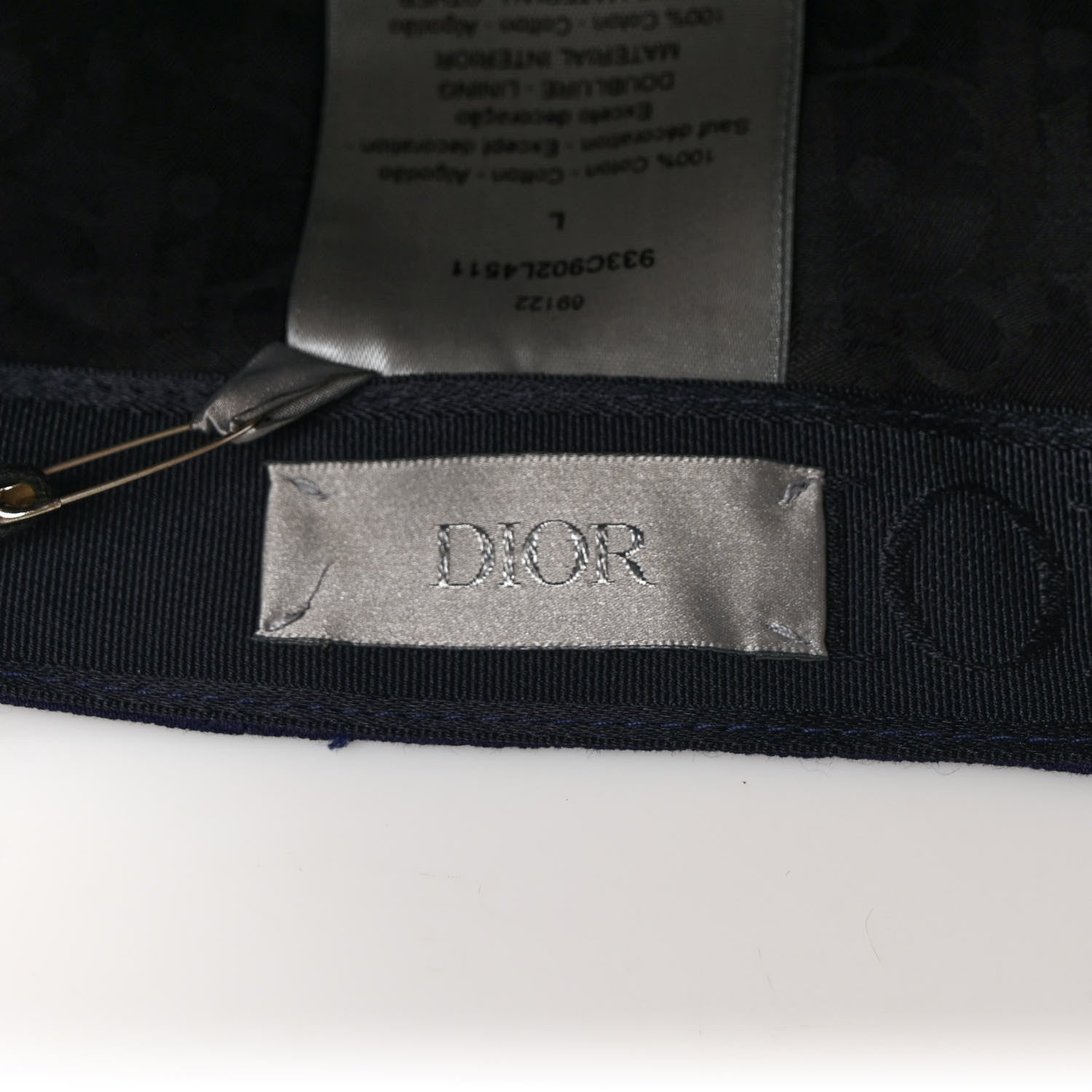 Christian Dior Cotton Woven Atelier Baseball Hat L Blue 8 of 9