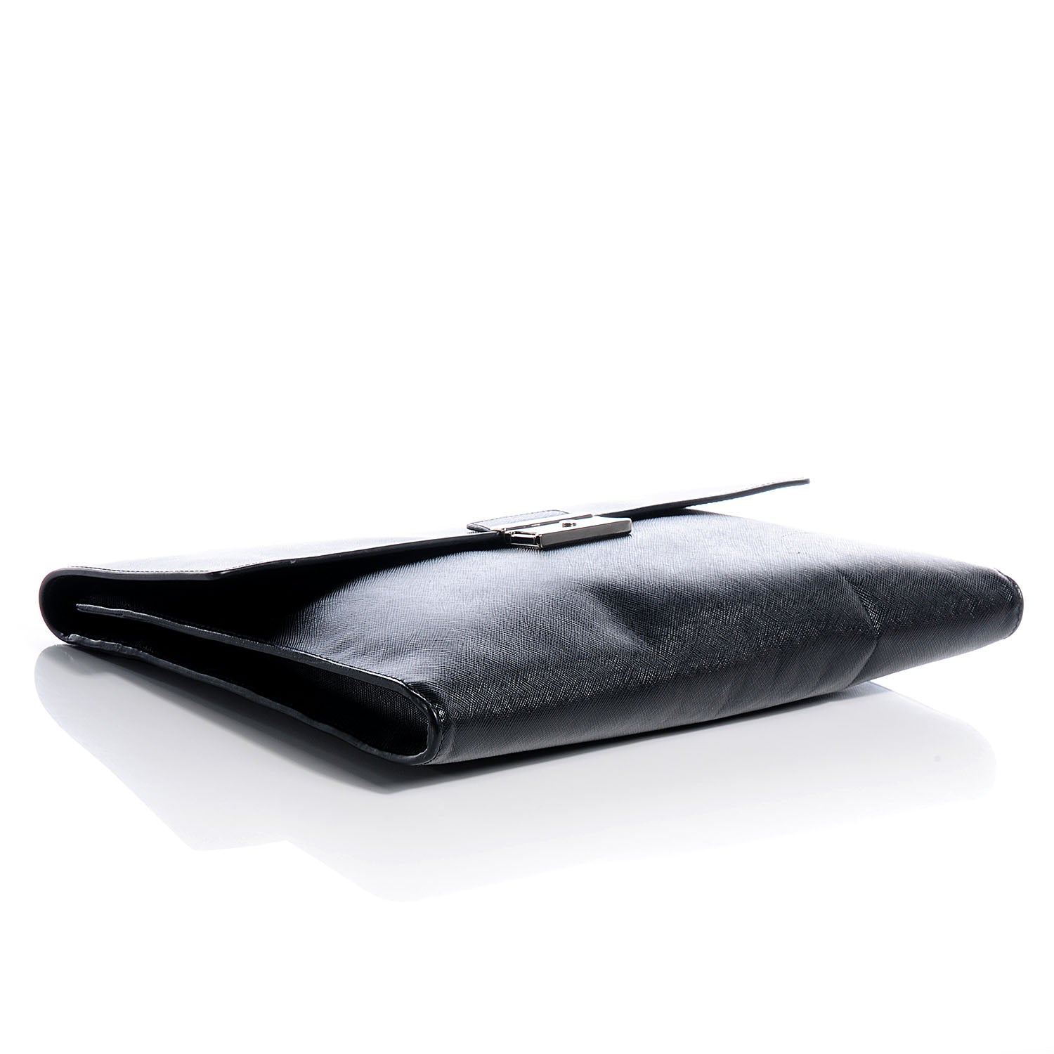 Prada Saffiano Attache Portfolio Case Black 4 of 8