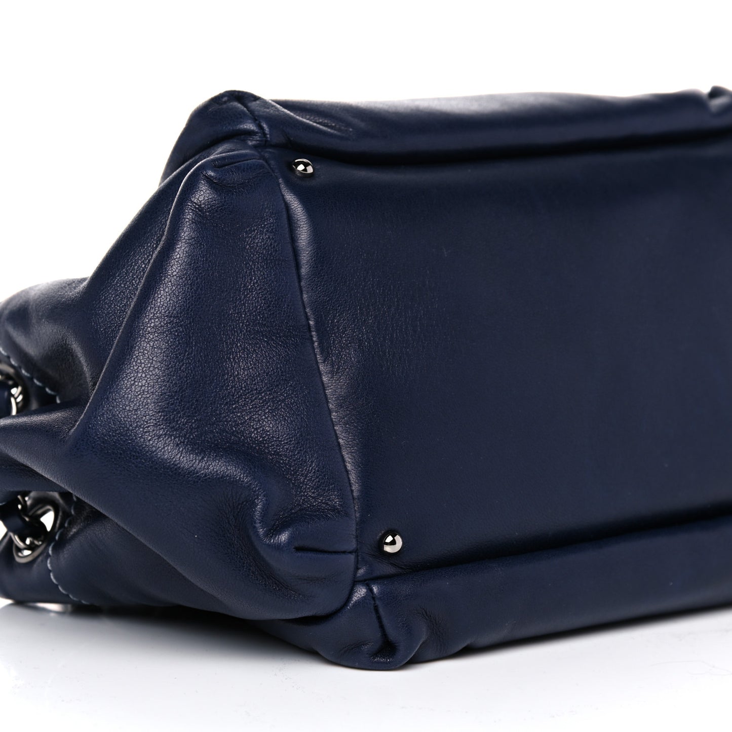 Lambskin Lax Accordion Hobo Navy