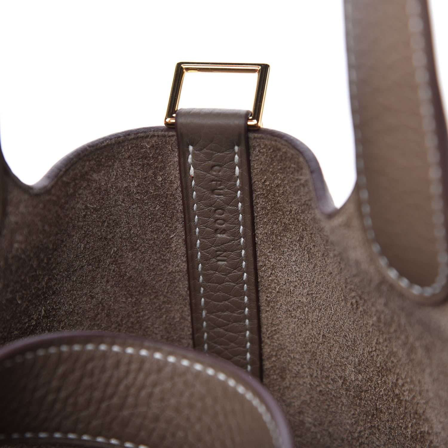 Hermes Taurillon Clemence Picotin Lock 18 PM Etoupe 9 of 10