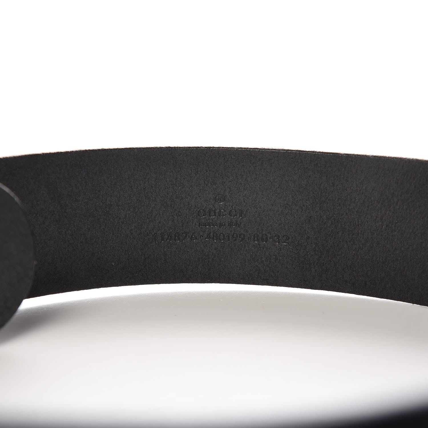 Gucci Calfskin Interlocking G 40mm Belt 80 32 Black 6 of 6