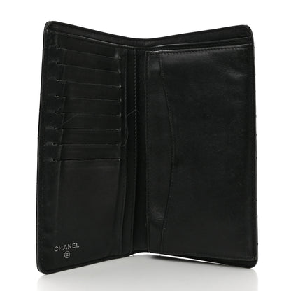 Chanel Patent Calfskin Quilted Yen Wallet Black 5 of 11