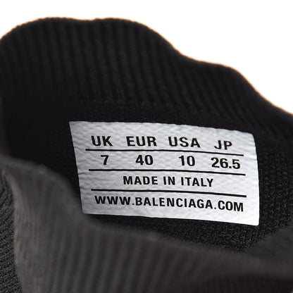 Balenciaga Neoprene Knit Womens Speed Sneakers 40 Black White 9 of 10