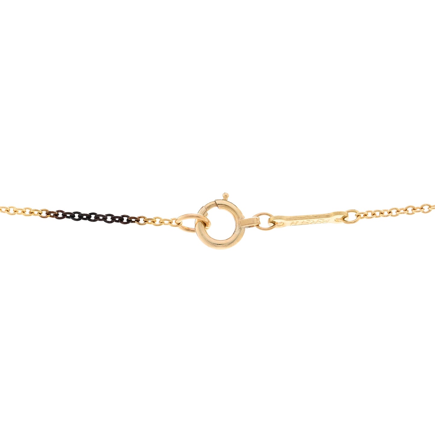 18K Yellow Gold 22mm Elsa Peretti Open Heart Pendant Necklace
