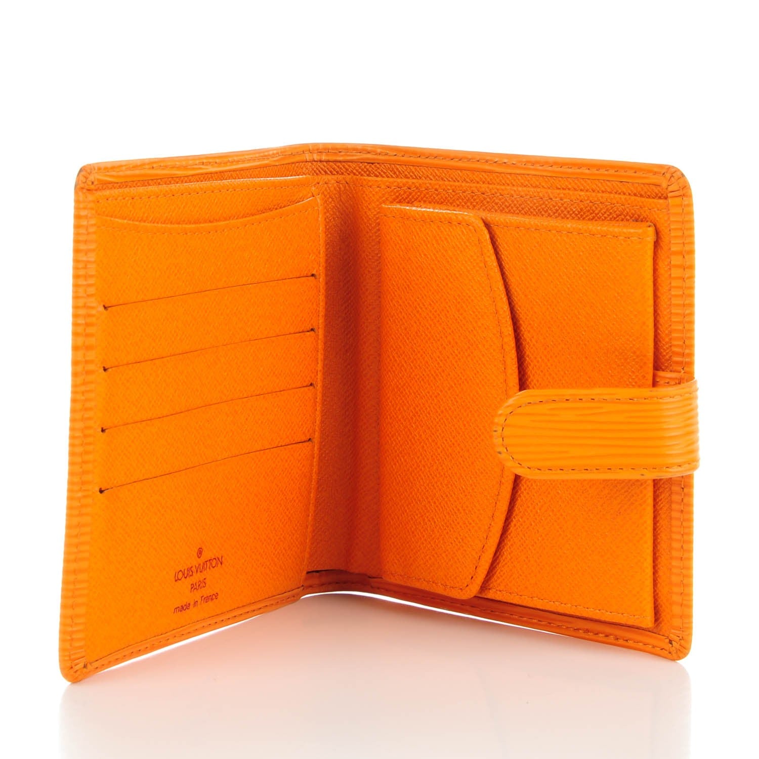 Louis Vuitton Epi Porte-Billets Compact Wallet Mandarin 5 of 8