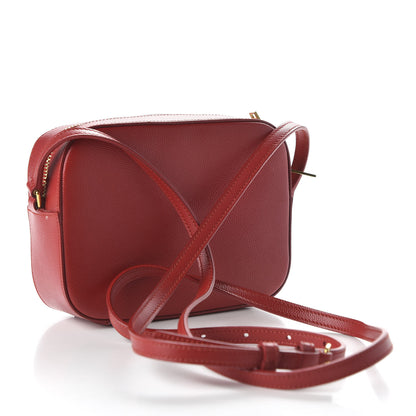 Saint Laurent Grain De Poudre Small Classic Monogram Camera Bag New Red 3 of 10