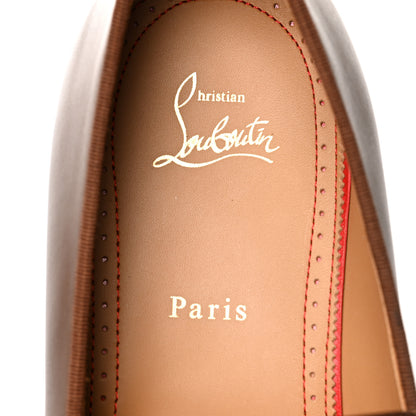 Christian Louboutin Calfskin Mens Dandelion Flat Loafers 45.5 Havane 7 of 9