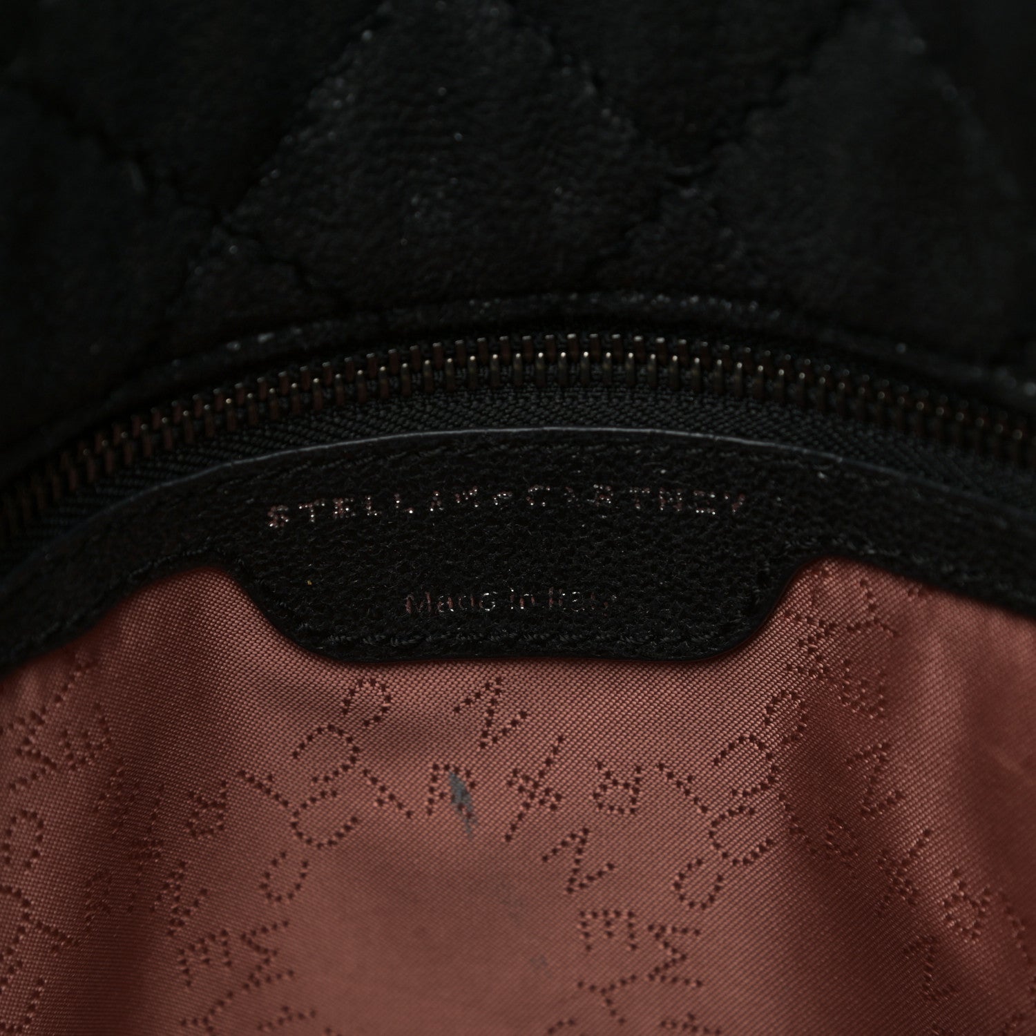 Stella McCartney Shaggy Deer Quilted Falabella Fold Over Tote Black 5 of 11
