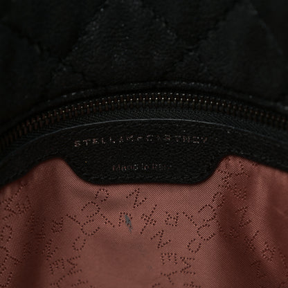Stella McCartney Shaggy Deer Quilted Falabella Fold Over Tote Black 5 of 11