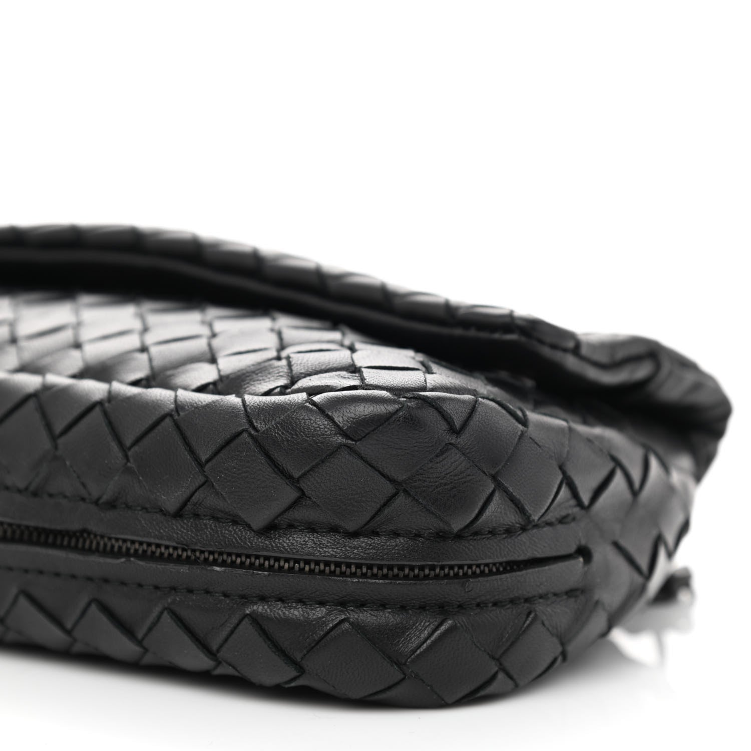 Bottega Veneta Nappa Intrecciato Mini Chain Messenger Black 8 of 8