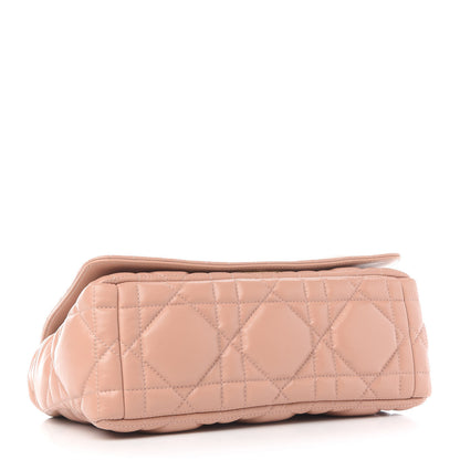 Christian Dior Calfskin Macrocannage Medium Caro Bag Rose De Vents 4 of 9