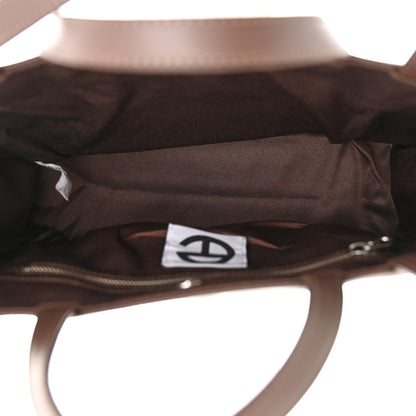 Telfar Vegan Leather Medium Shopping Bag Chocolate 5 of 11