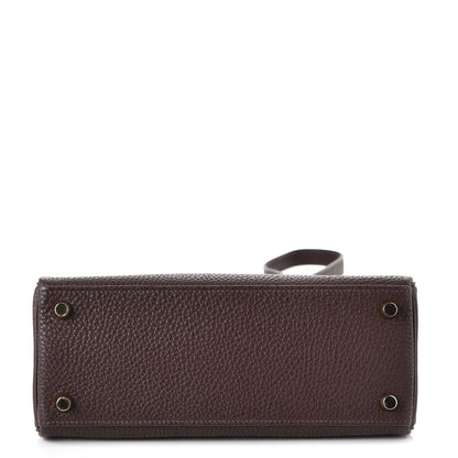 Hermes Togo Kelly Retourne 25 Chocolate 7 of 39