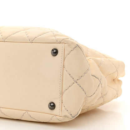 Chanel Calfskin Medium Stitch It Tote Beige 12 of 13