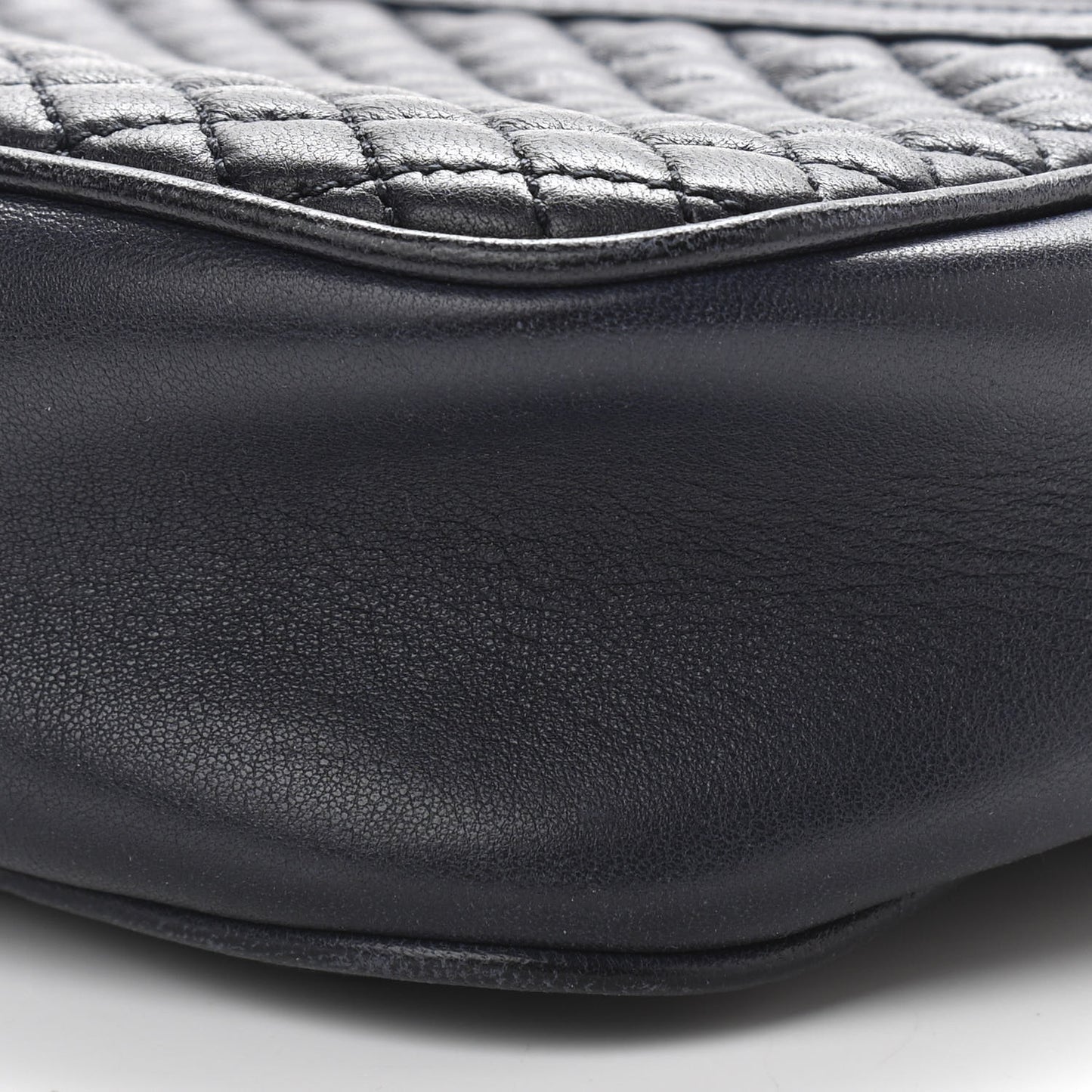 Lambskin Quilted Victoire Camera Bag Deep Marine