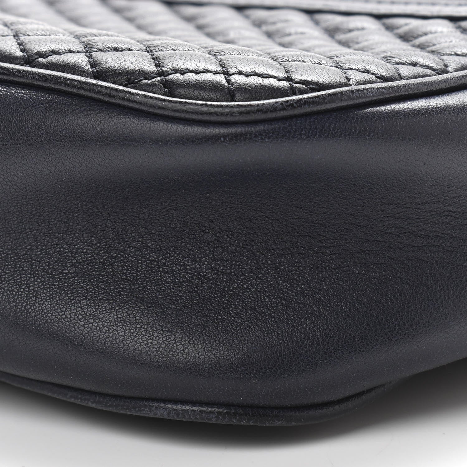 Saint Laurent Lambskin Quilted Victoire Camera Bag Deep Marine 10 of 10