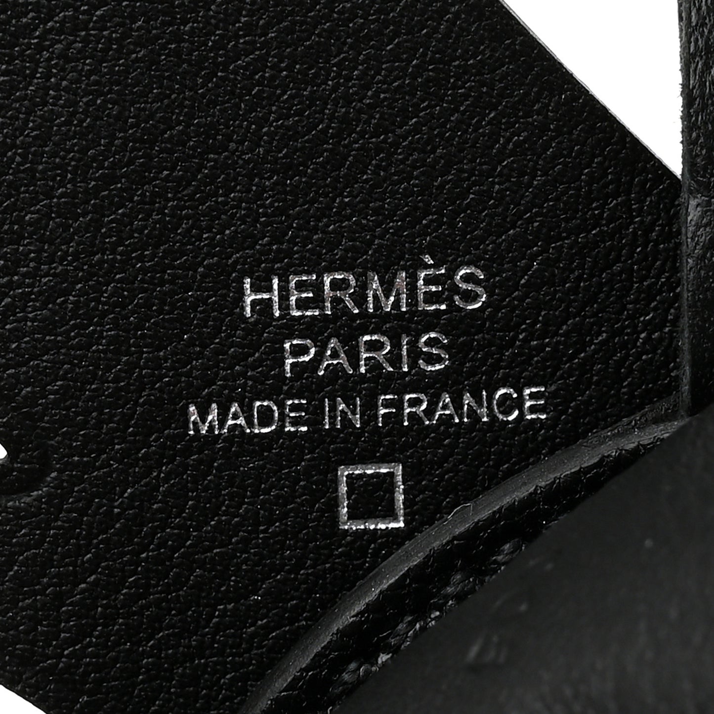 Epsom Chevre Mysore Swift Alligator Lizard Birdy Bag Charm Black