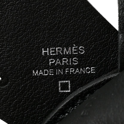 Hermes Epsom Chevre Mysore Swift Alligator Lizard Birdy Bag Charm Black 3 of 5