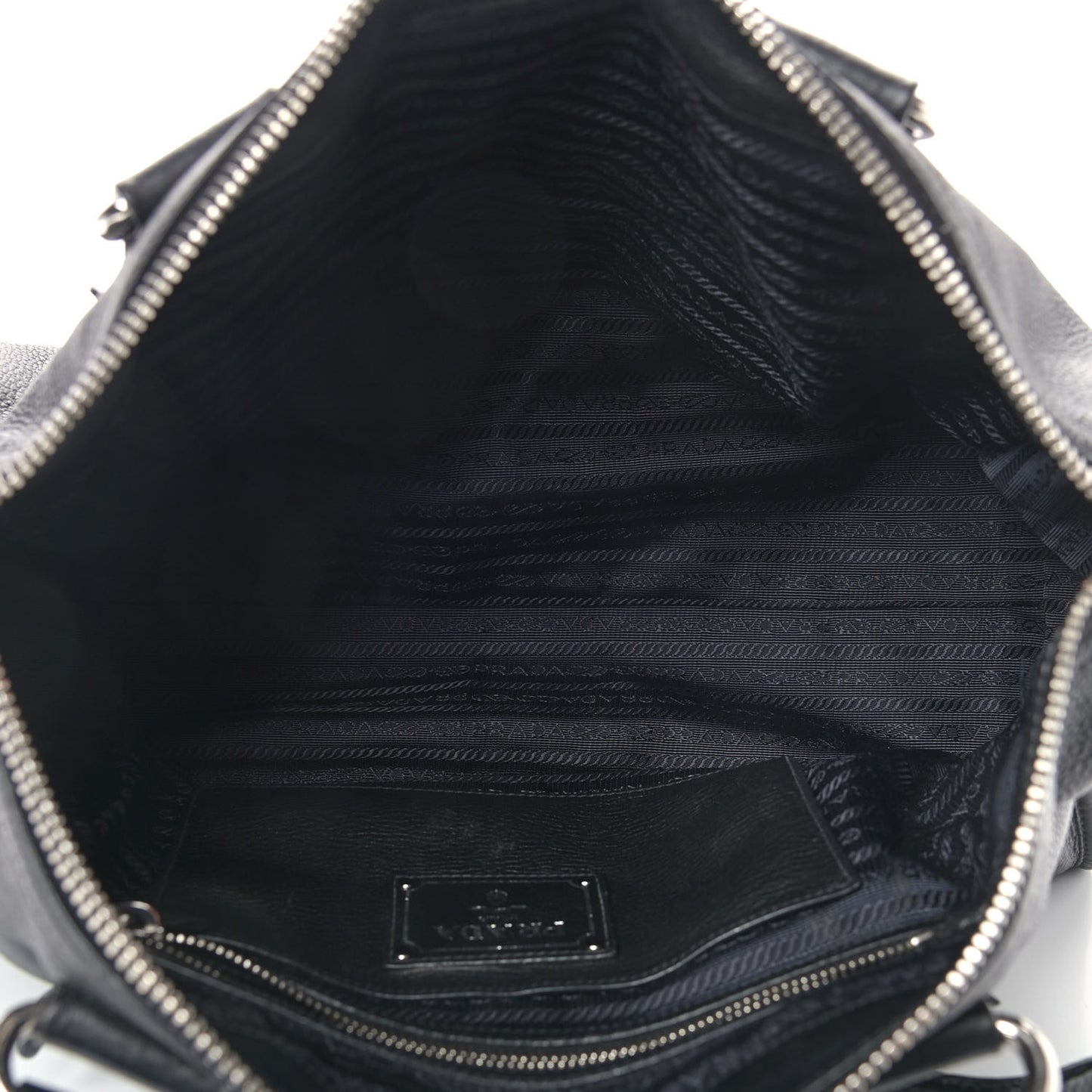 Vitello Daino Shopping Satchel Black