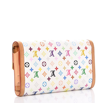 Louis Vuitton Monogram Multicolor Porte Tresor International Wallet White 3 of 8