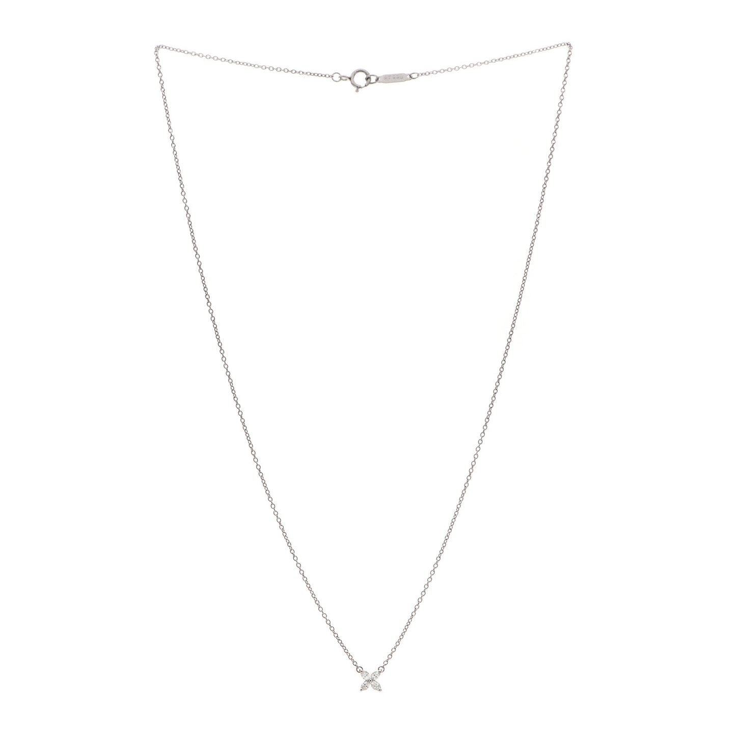 Platinum Diamond Mini Victoria Necklace