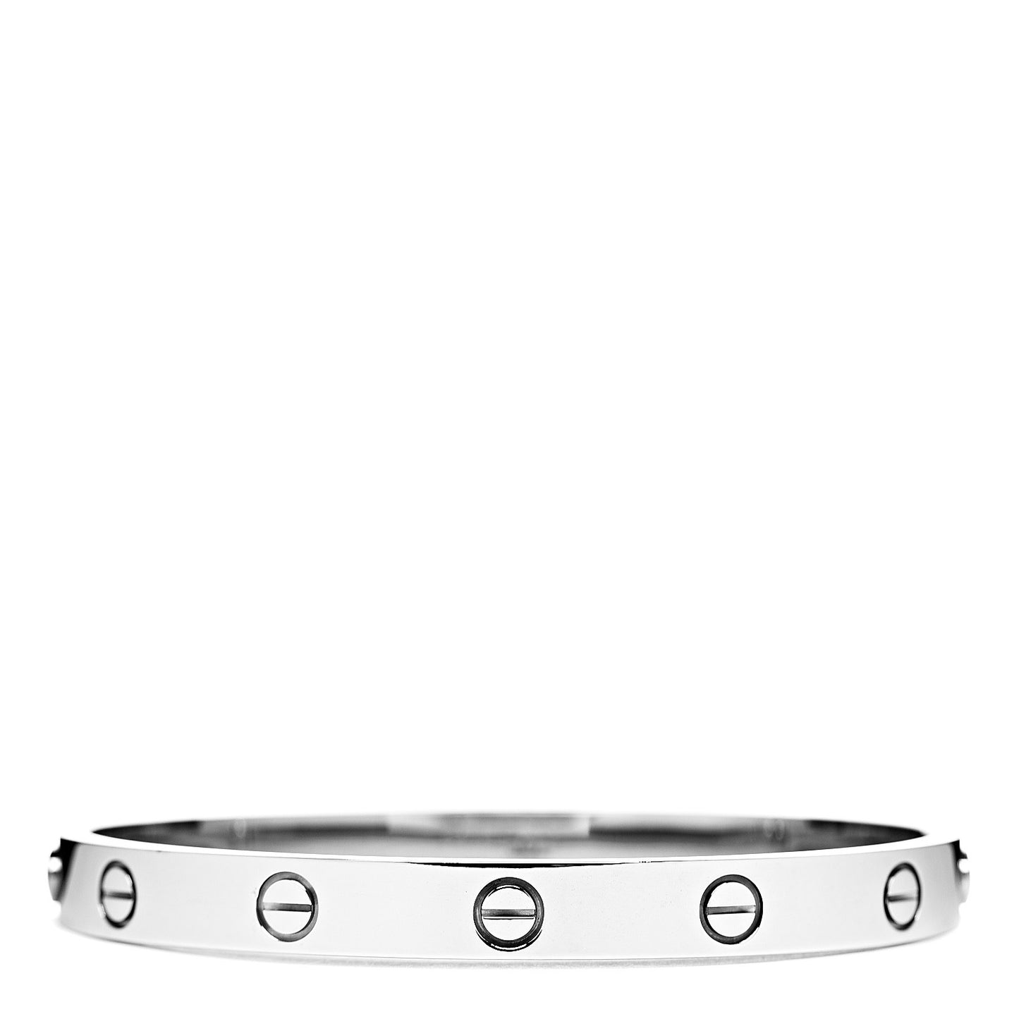 18K White Gold LOVE Bracelet 17