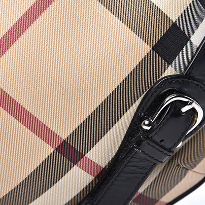 Burberry Supernova Check Buckle Hobo Black 15 of 18
