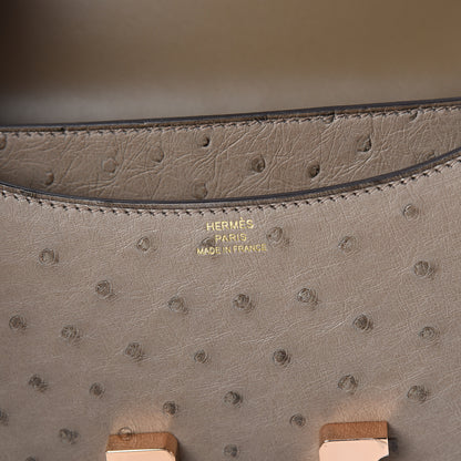 Hermes Ostrich Constance 18 Gris Asphalte 5 of 16