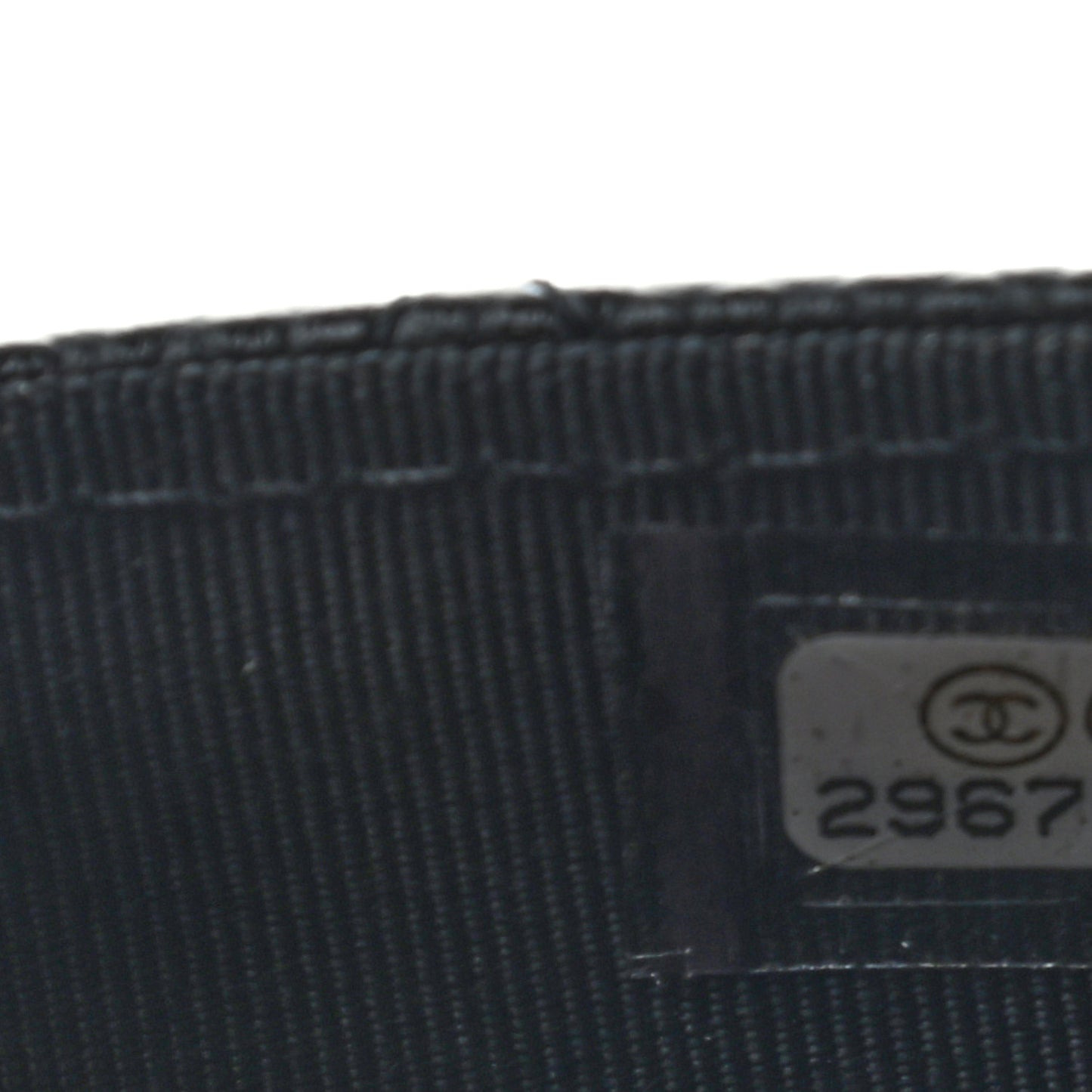 Caviar Quilted Flap Card Holder Wallet Black